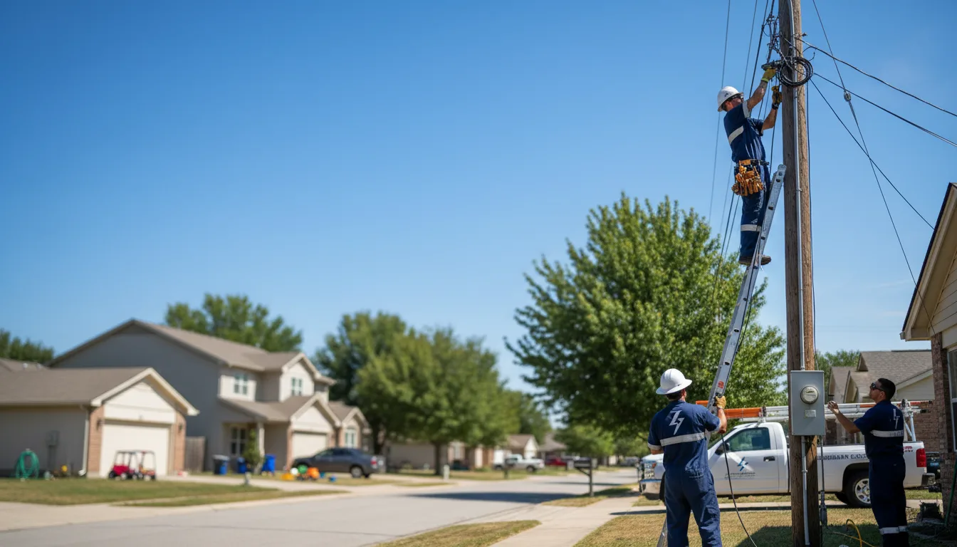 Residential electrician providing installation services in Buda, IL